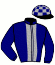 casaque portée par Blot P. jockey du cheval de course MAGIC DE LA RUE, information pmu ZETURF
