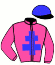 casaque portée par Nailov-ferhanov S. jockey du cheval de course ESPOIR DIODE, information pmu ZETURF