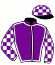 casaque portée par Auge J. jockey du cheval de course SNOW EMPRESS (GB), information pmu ZETURF