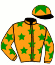 casaque portée par Janacek V. jockey du cheval de course BLUEBERRY (IE), information pmu ZETURF