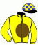 casaque portée par Merou Mlle A. jockey du cheval de course THE MAGIC MAN, information pmu ZETURF