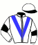 casaque portée par Crastus A. jockey du cheval de course ALTA CHOP, information pmu ZETURF