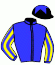 casaque portée par Sanchez Gar. jockey du cheval de course GOOD VICTORY, information pmu ZETURF