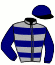 casaque portée par Blot P. jockey du cheval de course JOANNA COLLONGES, information pmu ZETURF