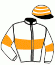 casaque portée par Mendizabal I. jockey du cheval de course KALINQA, information pmu ZETURF