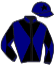 casaque portée par Besson F. jockey du cheval de course DEVIL ROSE, information pmu ZETURF