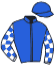 casaque portée par Sanchez Gar. jockey du cheval de course JAOUHAR GRINE (AR), information pmu ZETURF