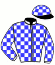 casaque portée par Lauron M. jockey du cheval de course FAREEDHAT EL IZZ, information pmu ZETURF casaque portée par Lauron M. jockey du cheval de course FAREEDHAT EL IZZ, information pmu ZETURF