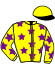 casaque portée par Foulon M. jockey du cheval de course KIRIA DE FAUST, information pmu ZETURF casaque portée par Foulon M. jockey du cheval de course KIRIA DE FAUST, information pmu ZETURF