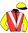 casaque portée par Armand L. jockey du cheval de course VIRIMOON ETOILE, information pmu ZETURF