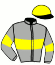 casaque portée par Nail-rocher Vic. jockey du cheval de course JOCKO DU LIN, information pmu ZETURF
