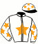 casaque portée par Crastus A. jockey du cheval de course PIC PEN, information pmu ZETURF