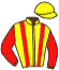 casaque portée par Mouesan H. jockey du cheval de course REPEL GHOSTS, information pmu ZETURF casaque portée par Mouesan H. jockey du cheval de course REPEL GHOSTS, information pmu ZETURF