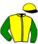 casaque portée par Delozier L. jockey du cheval de course LA MAMOUNA, information pmu ZETURF