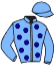 casaque portée par Eyquem Jb. jockey du cheval de course RETIRO, information pmu ZETURF