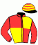 casaque portée par Merille C. jockey du cheval de course FRENCH PICNIC, information pmu ZETURF