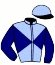 casaque portée par Veron F. jockey du cheval de course CAMARLEEN, information pmu ZETURF