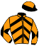 casaque portée par Romary Mlle M. jockey du cheval de course SILVER SILENT, information pmu ZETURF