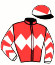 casaque portée par Sanchez Gar. jockey du cheval de course MINO PICO, information pmu ZETURF