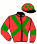 casaque portée par Foulon M. jockey du cheval de course IZAKAYA, information pmu ZETURF