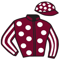 casaque portée par Mendizabal I. jockey du cheval de course AL DOHA, information pmu ZETURF