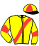 casaque portée par Clozier F. jockey du cheval de course CEYLAN DE LORGERE (FR), information pmu ZETURF