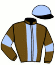 casaque portée par Borodajko J. Ph. jockey du cheval de course GUESS LUFFY, information pmu ZETURF
