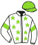 casaque portée par Lizee Mlle L. jockey du cheval de course GENIUS DE BRAYE, information pmu ZETURF