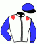 casaque portée par Saout Mlle C. jockey du cheval de course ISLENA, information pmu ZETURF