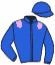casaque portée par Jublot L. jockey du cheval de course IMOKO DU BOUILLON, information pmu ZETURF