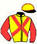 casaque portée par Hocde J. L. jockey du cheval de course COOPER CLUB (FR), information pmu ZETURF