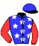 casaque portée par Abrivard L. jockey du cheval de course IMPACT JET (FR), information pmu ZETURF