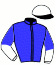 casaque portée par Guinoiseau L. jockey du cheval de course FOLKLORE DE BOMO (FR), information pmu ZETURF
