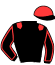 casaque portée par Poirier M. jockey du cheval de course DABAAZ (FR), information pmu ZETURF