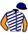 casaque portée par Lherete A. jockey du cheval de course INITIALE HERAULT (FR), information pmu ZETURF
