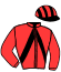 casaque portée par Lebouteiller K. jockey du cheval de course FILOU DE LA ROUVRE (FR), information pmu ZETURF