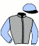 casaque portée par Rochard B. jockey du cheval de course HORYVIL DES MOYEUX, information pmu ZETURF