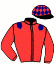 casaque portée par Touchard T. jockey du cheval de course GAUDEO, information pmu ZETURF