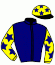 casaque portée par Mottier Ch. jockey du cheval de course JUNIOR DE PLAY, information pmu ZETURF