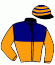 casaque portée par Peccot J. N. jockey du cheval de course EXCALIBUR D'ISOP, information pmu ZETURF