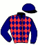 casaque portée par Dabouis A. jockey du cheval de course JUNO CRISTAL, information pmu ZETURF