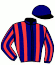 casaque portée par Koubiche L. jockey du cheval de course KINOHA D'OURVILLE, information pmu ZETURF