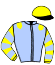 casaque portée par Figueroa Paz V. jockey du cheval de course JACODUS DU MELEUC, information pmu ZETURF