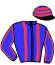 casaque portée par Congard R. jockey du cheval de course KATOUNE DE MAI, information pmu ZETURF