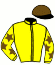 casaque portée par Thomas A. jockey du cheval de course JACK HERER, information pmu ZETURF casaque portée par Thomas A. jockey du cheval de course JACK HERER, information pmu ZETURF