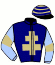 casaque portée par Ferron Jea. jockey du cheval de course IMAIL DE CARSI, information pmu ZETURF