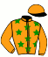 casaque portée par De Jesus Est. jockey du cheval de course LUNE ROSE D'ALESA, information pmu ZETURF