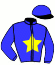 casaque portée par Le Bezvoet Y. J. jockey du cheval de course LADY DU PAOU, information pmu ZETURF