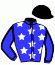 casaque portée par Goetz P. E. jockey du cheval de course HE STAR DU CALICE, information pmu ZETURF