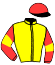 casaque portée par Sinenberg A. jockey du cheval de course FIFTY WINNER, information pmu ZETURF